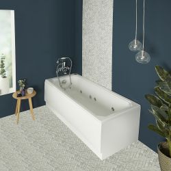 Milano Richmond - Traditional Whirlpool Single Ended Spa Bath - 1700mm x 750mm - Choice of Panels