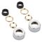Milano - Chrome Thermostatic Angled Valve - 15mm Copper Euro Cone Adapters