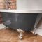 Milano Hest - Stone Grey Traditional Freestanding Corner Bath - 1685mm x 750mm - Choice of Feet and Left/Right Hand Options