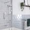 Milano Elizabeth - Chrome 300mm Traditional Apron Shower Head and Wall Arm