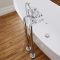 Milano Elizabeth - Traditional Floor Standing Bath Tap Legs - Chrome