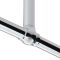 Milano Elizabeth - Traditional Ceiling Mounted Shower Curtain Ring - Chrome