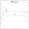 Milano Arvo - Modern Chrome Glass Bathroom Shelf