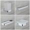 Milano Arvo - Modern 4 Piece Chrome Accessory Pack