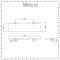 Milano Mirage - Modern Chrome Glass Bathroom Shelf