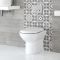 Milano Irwell - Modern Round Back to Wall Toilet with Soft Close Seat