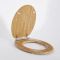 Milano Richmond - Traditional Oak Soft Close Toilet Soft Close Seat with Chrome Hinges