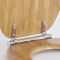Milano Richmond - Traditional Oak Soft Close Toilet Soft Close Seat with Chrome Hinges