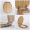 Milano Richmond - Traditional Oak Soft Close Toilet Soft Close Seat with Oil Rubbed Bronze Hinges