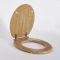 Milano Richmond - Traditional Oak Soft Close Toilet Soft Close Seat with Oil Rubbed Bronze Hinges