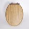 Milano Richmond - Traditional Oak Soft Close Toilet Soft Close Seat with Oil Rubbed Bronze Hinges