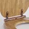 Milano Richmond - Traditional Oak Soft Close Toilet Soft Close Seat with Oil Rubbed Bronze Hinges