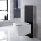 Milano Arca - Black 500mm WC Unit (Excluding Pan)