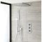 Milano Arvo - Chrome Thermostatic Shower with 300mm Shower Head, Hand Shower and Riser Rail (2 Outlet)