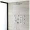 Milano Mirage - Chrome Thermostatic Shower with Diverter, Shower Head, Hand Shower and Body Jets (3 Outlet)