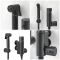 Milano Nero - Modern Thermostatic Douche Kit - Black