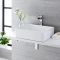490X390mm Rectangular Ceramic Counter Top Basin