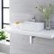 400x295 Ceramic Wall Hung Counter Top Basin