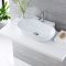 555x395mm Ceramic Wall Hung Counter Top Basin