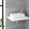 400x220mm Ceramic Wall Hung Counter Top Basin