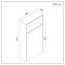 Milano Bexley - Dark Oak Open Shelf 600mm WC Unit (Excluding Pan)