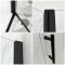 Milano Nero - Black Hinged Double Door Corner Wet Room Shower Enclosure - Choice of Sizes