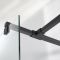 Milano Nero - Modern Square Shower Support Arm T Piece – Black