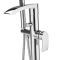 Milano Razor - Modern Freestanding Bath Shower Mixer Tap with Hand Shower - Chrome