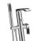 Milano Razor - Modern Freestanding Bath Shower Mixer Tap with Hand Shower - Chrome