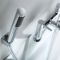 Milano Mirage - Modern Deck Mounted Bath Shower Mixer Tap with Hand Shower - Chrome