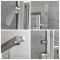 Milano Hunston - Modern Freestanding Bath Shower Mixer Tap with Hand Shower - Brushed Nickel