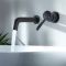 Milano Nero - Wall Mounted Basin Mixer Tap - Black