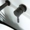 Milano Nero - Wall Mounted Basin Mixer Tap - Black