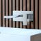 Milano Arvo - Modern Wall Mounted Basin Mixer Tap - Chrome