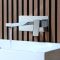 Milano Arvo - Modern Wall Mounted Basin Mixer Tap - Chrome