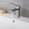 Milano Hunston - Modern Mono Basin Mixer Tap - Brushed Nickel