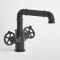 Milano Zandra - Industrial Style Two Handle Mono Basin Mixer Tap - Black