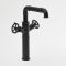 Milano Zandra - Industrial Style High Rise Mono Basin Mixer Tap - Black