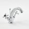 Milano Elizabeth - Traditional Crosshead Mono Basin Mixer Tap - Chrome and Black