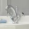 Milano Elizabeth - Traditional Crosshead Mono Basin Mixer Tap - Chrome and Black