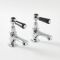 Milano Elizabeth - Traditional Lever Basin Pillar Taps - Chrome and Black