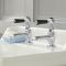 Milano Elizabeth - Traditional Lever Basin Pillar Taps - Chrome and Black