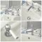 Milano Elizabeth - Traditional 3 Tap-Hole Lever Basin Mixer Tap - Chrome and White