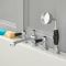 Milano Elizabeth - Traditional 4 Tap-Hole Lever Bath Shower Mixer Tap - Chrome and Black