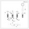 Milano Elizabeth - Traditional 4 Tap-Hole Crosshead Bath Shower Mixer Tap - Chrome and White