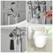 Milano Elizabeth - Traditional Freestanding Lever Bath Shower Mixer Tap with Hand Shower - Chrome and Black