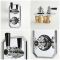 Milano Elizabeth - Chrome and Black Traditional Thermostatic Shower with Diverter, Riser Rail and Bath Spout (2 Outlet)