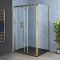 Milano Monet - Antique Brass Corner Sliding Door Shower Enclosure with Slate Tray - Choice of Sizes