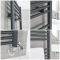 Milano Neva - Dual Fuel Anthracite Heated Towel Rail - Choice of Size