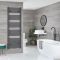 Milano Neva - Dual Fuel Anthracite Heated Towel Rail - Choice of Size